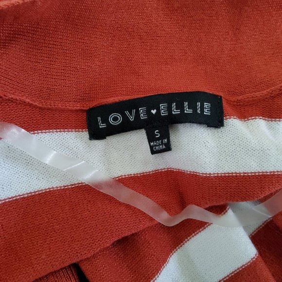 Love Ellie Women's Striped Open Front Pocket Cardigan Size S - Picture 4 of 4